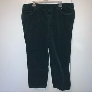 Lands End stretchy corduroy capris 22W